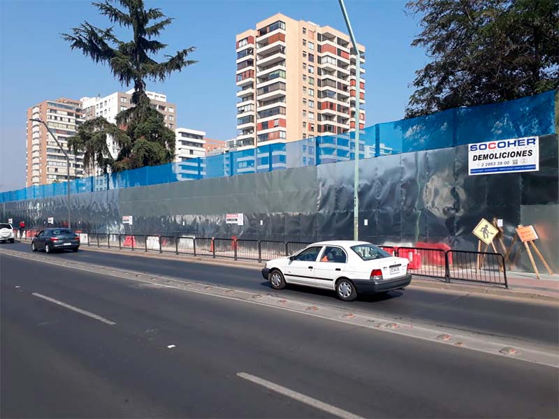 Demolición viviendas Rotonda Atenas